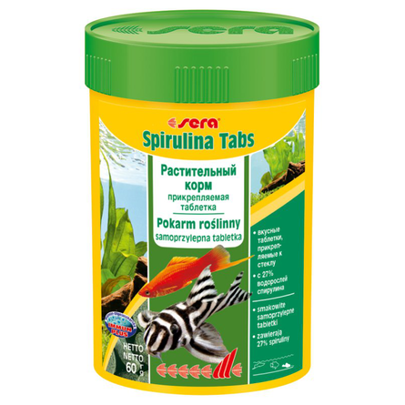 Sera Spirulina Tabs таблетированый корм для растительноядных рыб – интернет-магазин Ле’Муррр